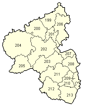Map of Rheinland-Pfalz