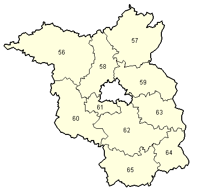 Map of Brandenburg